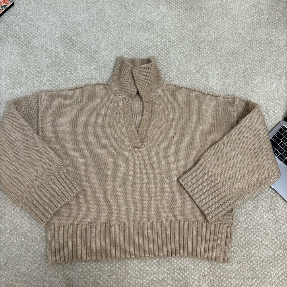 Topshop Beige Knit Sweater